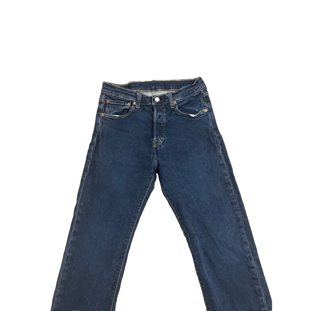 Levi's 501 Original Fit Jeans W32 L34 Dark Wash Button Fly Denim Men's